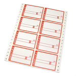 120 Japan mailing label (84mm×59mm) - 8 RED -