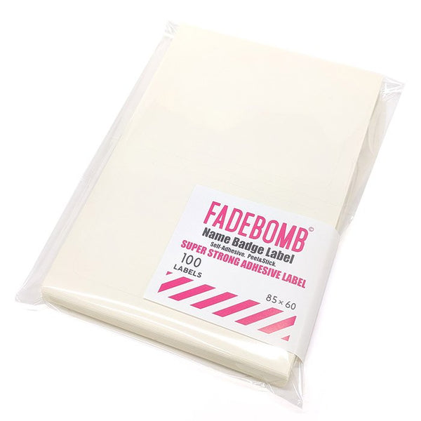 FADEBOMB Printable Label / Plain - Super strong adhesive