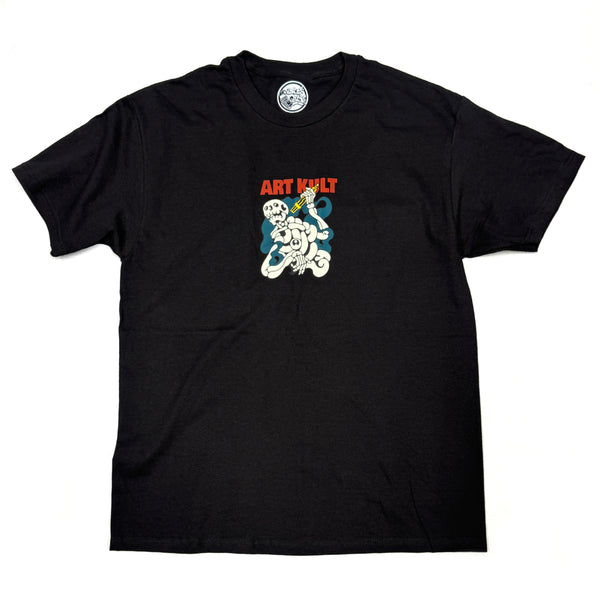 ART KULT -Skull tee- by Flat black shop