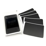 50 FADEBOMB Plain Black eggshell sticker 90x60