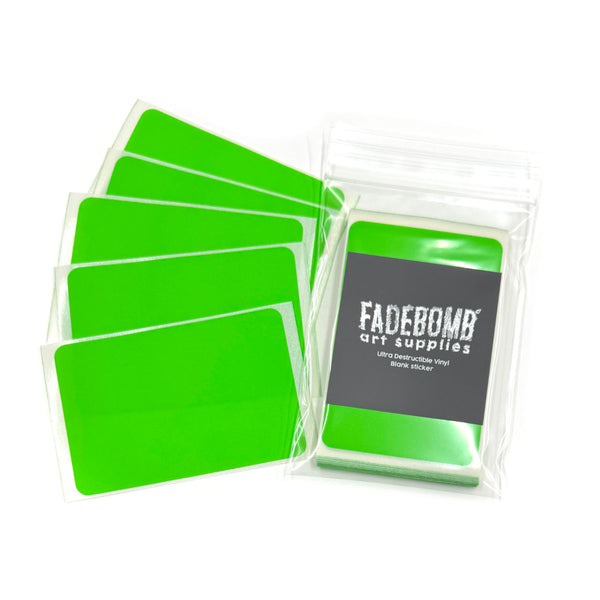 50 FADEBOMB Neon color eggshell sticker