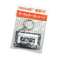 Vintage maxell cassette tape key chain