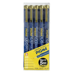 SAKURA MICRON PIGMA BLACK 5 pcs set