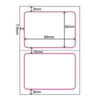 FADEBOMB Printable Name Badge Label - PLAIN -
