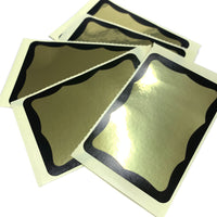 50 FADEBOMB Metallic Border Name Badge Label