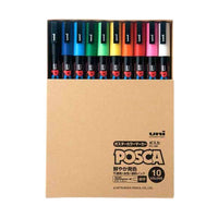 UNI POSCA -Fine- PC3M 10 color box