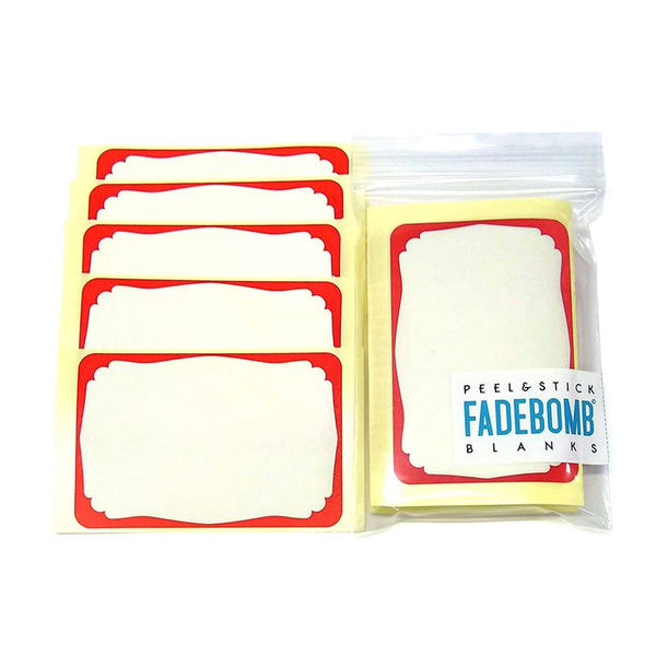 50 FADEBOMB BORDER [No.2] Name Badge Label