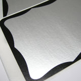 50 FADEBOMB Matte silver border eggshell sticker