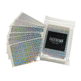 50 FADEBOMB Grid hologram eggshell sticker
