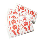 200 Japan Handle with care sign label -RED-