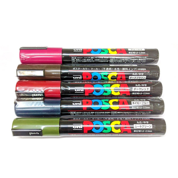 Uni Posca Medium Marker, Brown (PC5M.21) : : Office Products