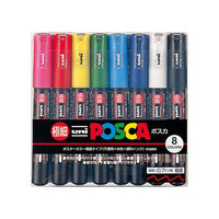 UNI POSCA -Extra Fine- PC1M  8 color box