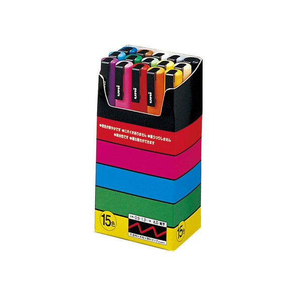 UNI POSCA -Fine- PC3M 15 color box