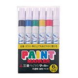 6 color pack UNI paint marker PX206C